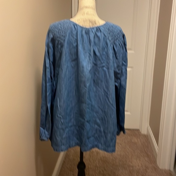 NWT XXL Old Navy denim cotton blouse​ - Picture 6 of 8